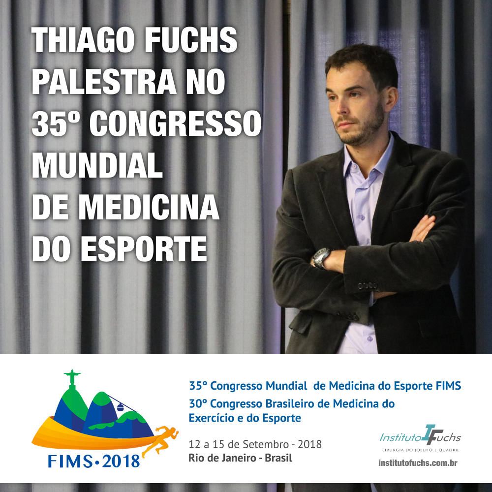 Thiago Fuchs palestra no 35º Congresso Mundial de Medicina do Esporte